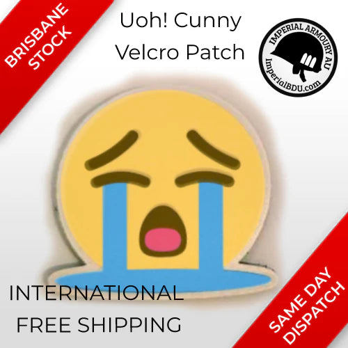 UOH CUNNY ππ’ Emoji velcro morale patch (Free International Shipping) (No ironing required)