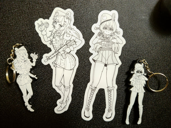 Loli God Requiem / Pipkin Commando Sticker (4¾ inch / 12 cm) Loli-Kami Sticker