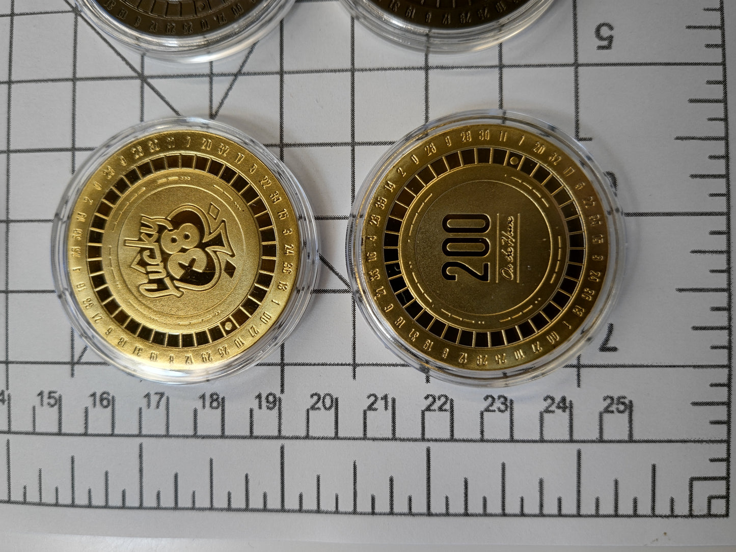 Fallout New Vegas Lucky 38 Dual Side Casino Chip / Challenge Coin (Set of 2 per order)