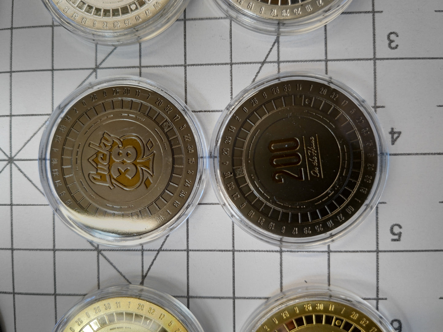 Fallout New Vegas Lucky 38 Dual Side Casino Chip / Challenge Coin (Set of 2 per order)
