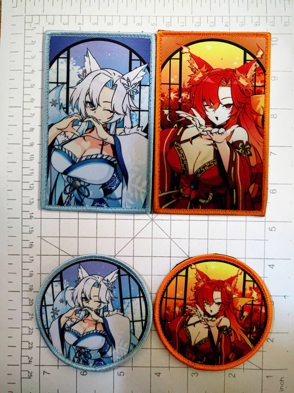 Smug Alana Morale Patch, ice & fire duo velcro patch set