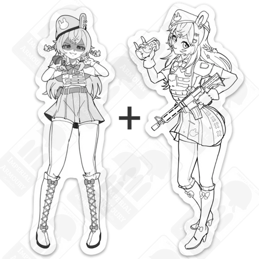 Loli God Requiem / Pipkin Commando Sticker (4¾ inch / 12 cm) Loli-Kami Sticker