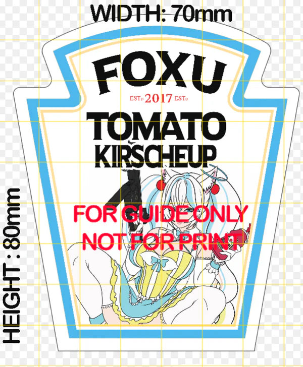 Kirsche Ketchup - Kirscheup Label / Sticker / Morale Patch