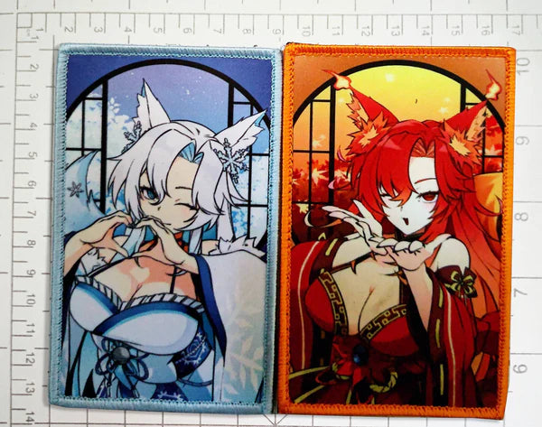Smug Alana Morale Patch, ice & fire duo velcro patch set